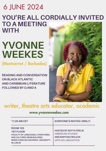 Meeting with Yvonne Weekes - poster
