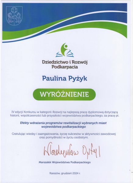 Dyplom Paulina Pyżyk